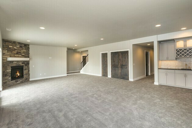 Huge open basement bonus room | McSwain Carpet & Floors