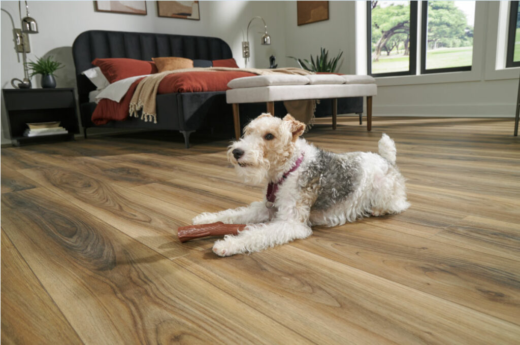 Bedroom hardwood flooring | McSwain Carpet & Floors